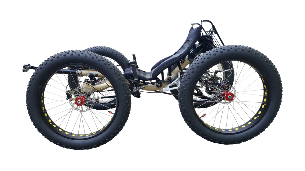 4WD Electric Off-road Fat Tire Recumbent Quad F426E