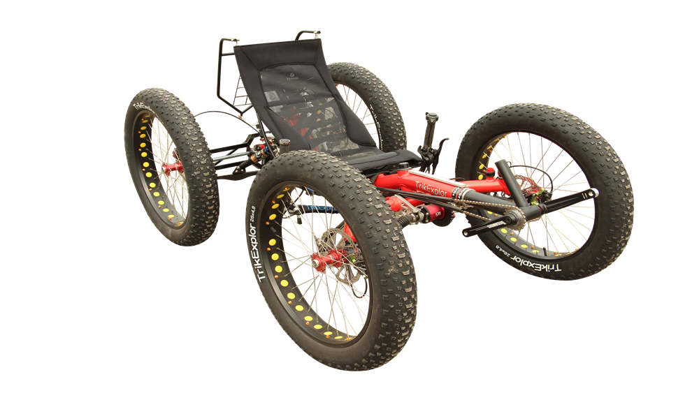 4WD Electric Off-road Fat Tire Recumbent Quad F426E